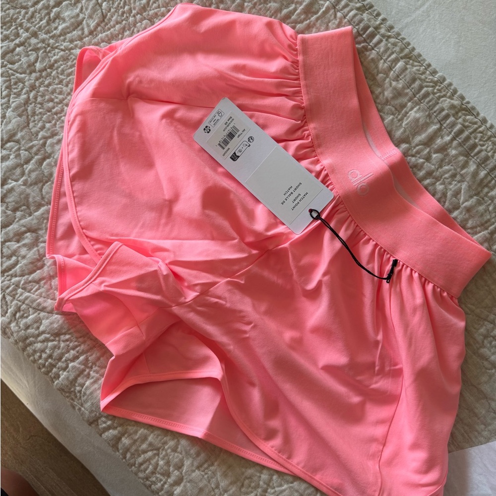 ALO Yoga Women's Neon Pink Athletic Shorts
